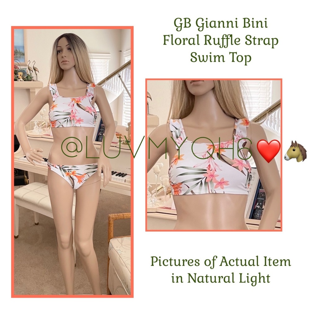 Gianni Bini Floral Swim Top